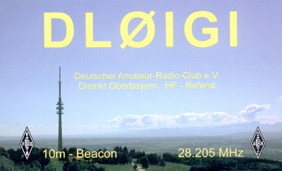 QSL-Karte DL0IGI, Bild: DF3MC