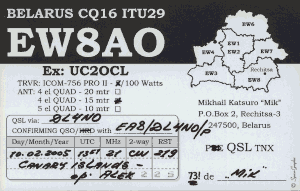 Verbindung Kanarische Inseln – Weissrussland